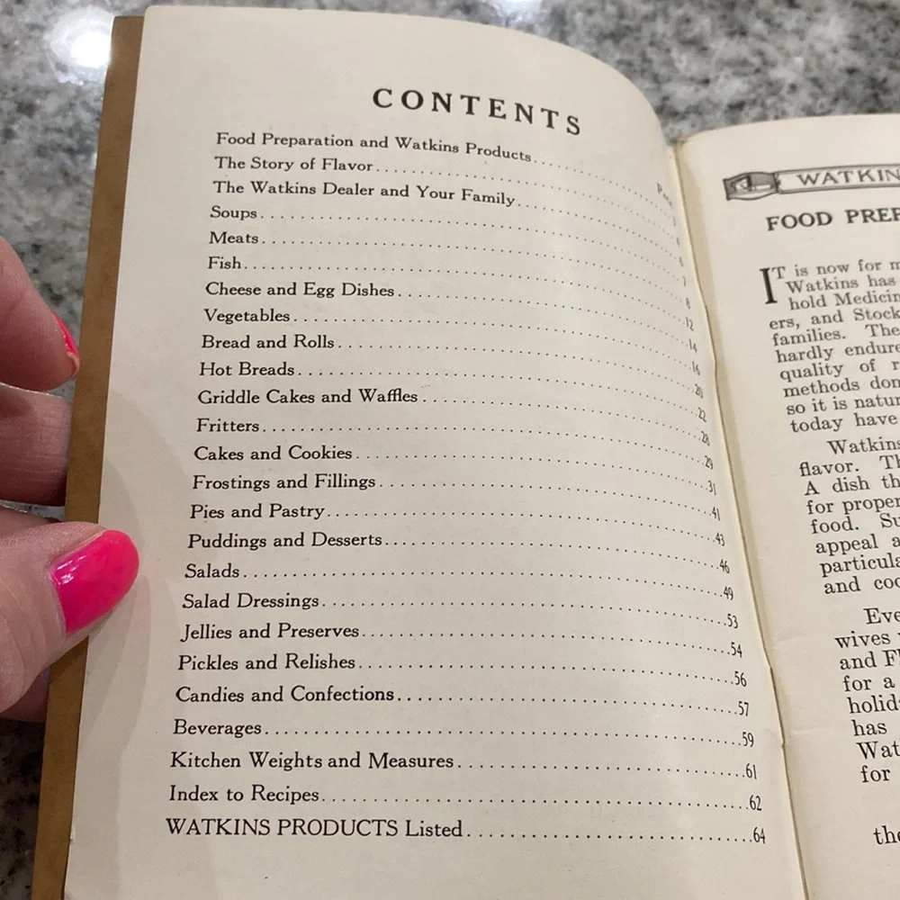 Antique 1st Edition 1925 Watkins Cook Book!